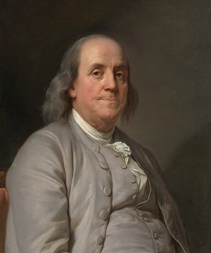 Benjamin Franklin portréja